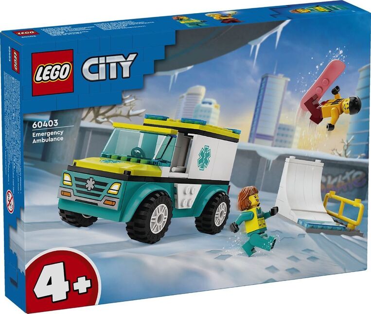 LEGO City Emergency Ambulance And Snowboarder - 60403