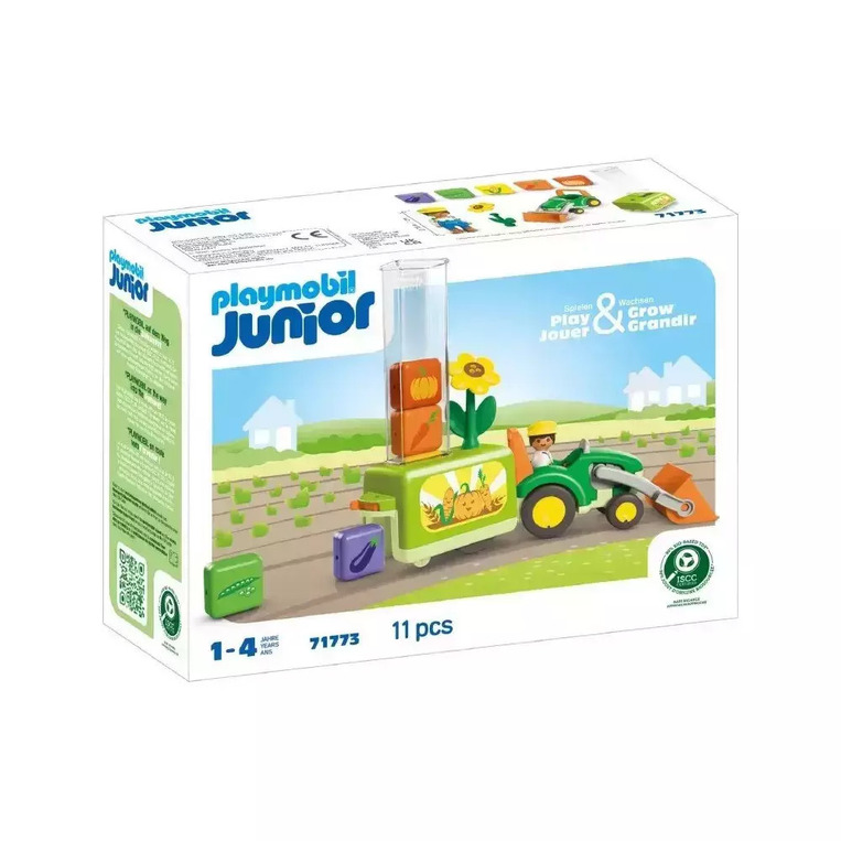 Playmobil Junior : Τρακτέρ Με Λαχανικά - 71773