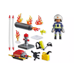 Playmobil Action Heroes Πυροσβέστης Με Αντλία Νερού - 71826