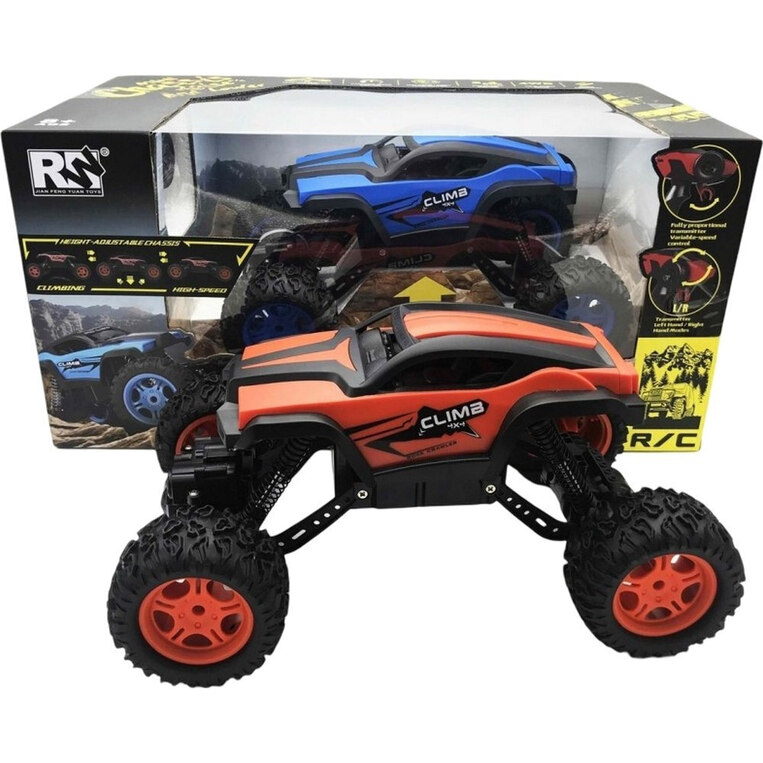 R/C Rw Tech Monster Truck 4wd 1:12 2.4Ghz Usb Rechargeable Mπλε - 26618B