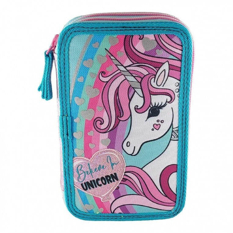 Graffiti Κασετίνα Διπλή Γεμάτη Unicorn - 241331