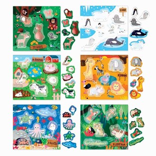 Huedu Τα Ζώα σε Παζλ Μοντεσσόρι - EL23011