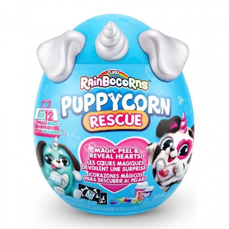 Rainbocorns Puppycorn Rescue Λούτρινο Έκπληξη σε Αυγό Σειρά 5 - 7 Σχέδια - 11809261