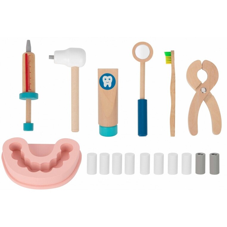 Tooky Toys Ξύλινο Σετ Οδοντίατρου - TH164