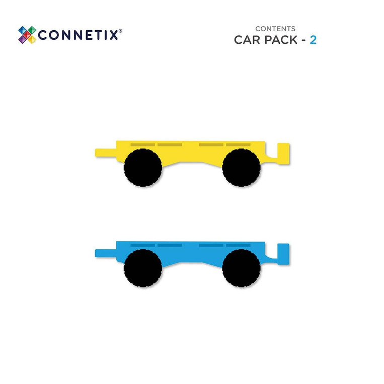 Connetix Magnet Building Tiles Rainbow Car Pack 2pcs - CT-R-00002-CA