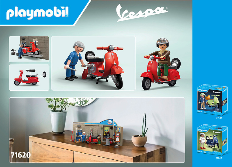 Playmobil Vespa Συνεργείο Για Vespa - 71620