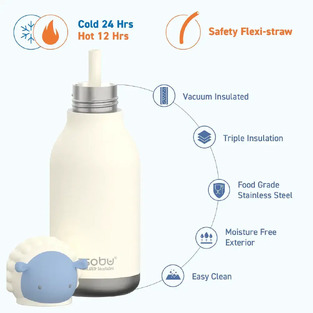 Asobu Παιδικό Παγούρι Θερμός White Sheep 460ml - GRAF05455