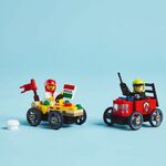LEGO City Pizza Vs. Fire Truck Race Car Pack - 60458