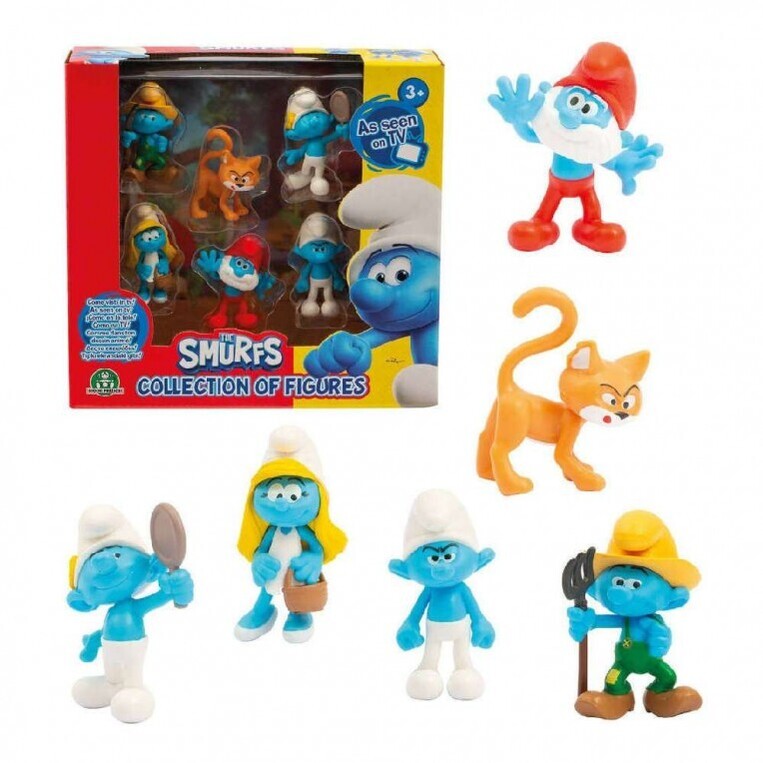 Στρουμφάκια Σετ με 6 ΦιγούρεςΜε Ψιψινελ 5.5εκ. - PUF14000