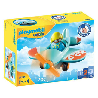Playmobil 1.2.3 Bay Games Πιλότος με αεροπλανάκι - 71159