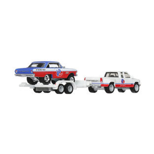 Hot Wheels: Premium Car Culture Team Transport - `63 Chevy Nova `88 Chevy Silverado 3500 VP Racing - HRV42