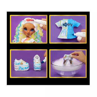 Rainbow High Colour & Create Fashion Doll - Purple Eyes/Curly Hair - 594147EUC