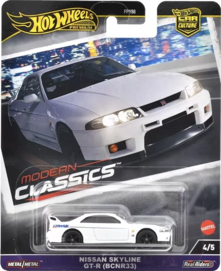 Hot Wheels Premium Nissan Skyline GT-R (BCNR33) - HRV99