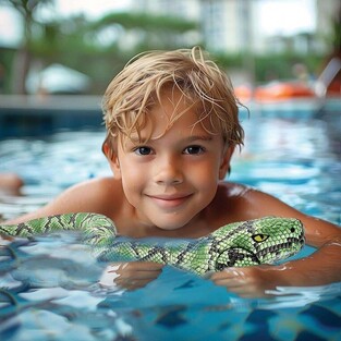 Lexibook Τηλεκατευθυνόμενος R/C Αμφίβιος Πύθωνας 2.4Ghz - SNAKE01