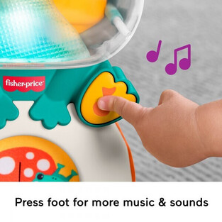Fisher-Price Light-Up & Roll Μουσικός Βάτραχος Δραστηριοτήτων με Ήχους και Φώτα - JLB96
