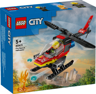 Lego City Fire Rescue Helicopter - 60411