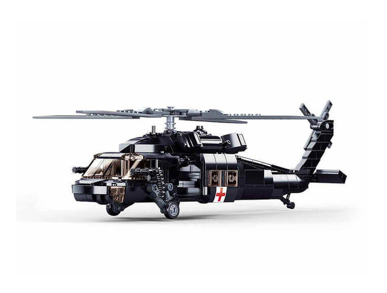 Sluban Model Bricks: US Medical Army Helicopter - M38-B1012