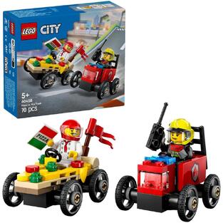 LEGO City Pizza Vs. Fire Truck Race Car Pack - 60458