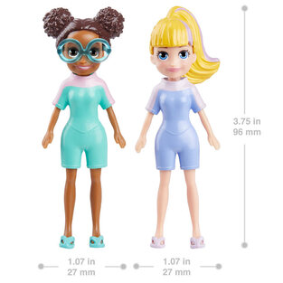 Polly Pocket - Νέες Κούκλες Με Μόδες Surf Sunset Fashion Pack - HRD61