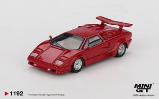 Mini GT Lamborghini Countach "25th Anniversary" Red 1/64 - MGT01192BL