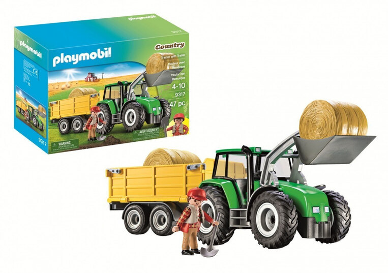 Playmobil Country Τρακτέρ Με Ρυμουλκόμενη Καρότσα - 9317