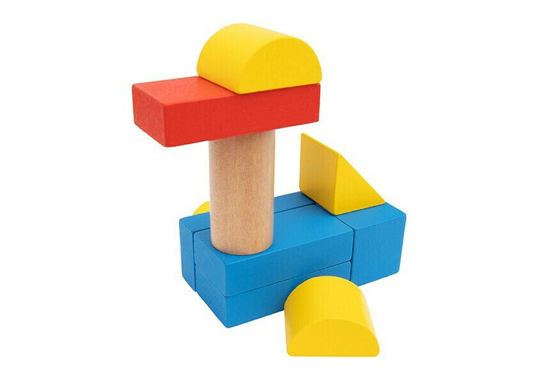 Tooky Toys Ξύλινα Τουβλάκια Πόλη για 2+ Ετών 50τμχ - TH451
