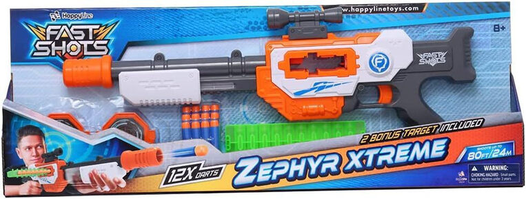 Fast Shots Zephyr Xtrme Με 12 Βελάκια και 2 Στόχους - 590059