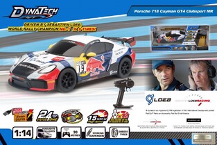 Dynatech RC - Club Sport Official 1:14 | Porsche 718 Cayman GT4 Club Sport MR - FK10479B
