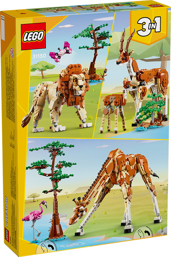 Lego Creator 3in1 Wild Safari Animals - 31150