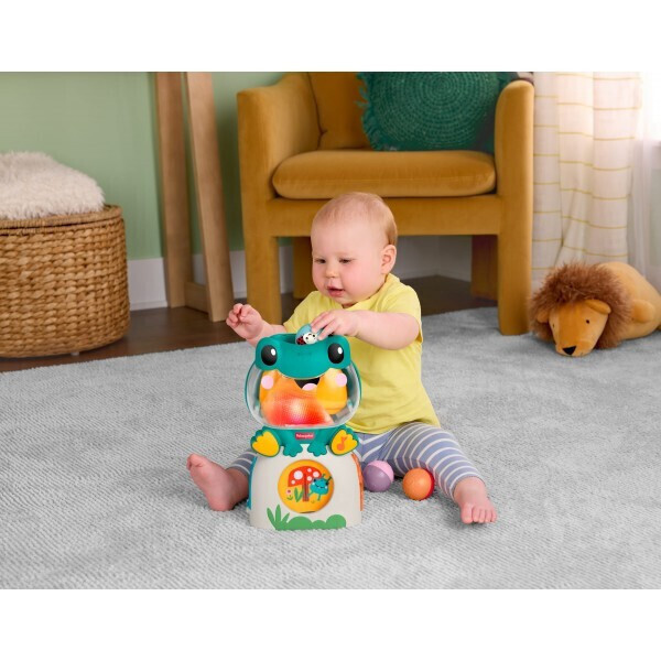 Fisher-Price Light-Up & Roll Μουσικός Βάτραχος Δραστηριοτήτων με Ήχους και Φώτα - JLB96