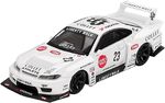 Mini GT 1:64 Nissan LB-Super Silhouette S15 Silvia Athlete – White - MGT01054BL