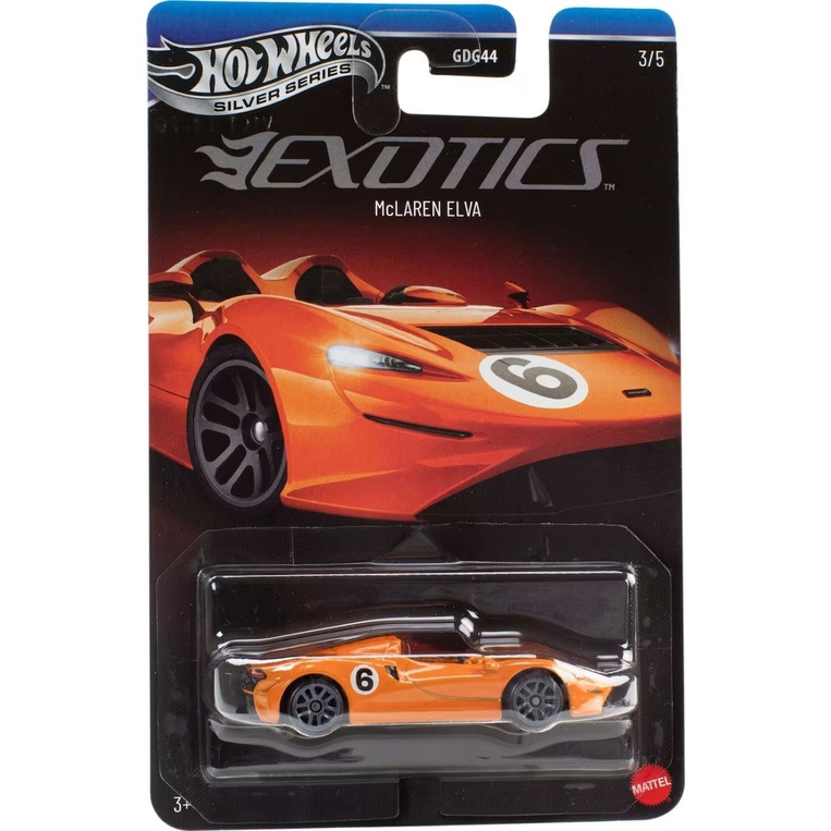 Hot Wheels - Silver Series Exotics McLaren Elva - JKX78