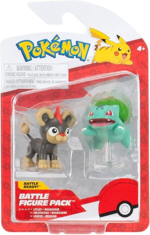  Pokémon Battle Figure 2 Pack Litleo & Bulbasaur - PKW3583