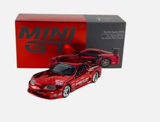 Mini GT Toyota Supra (A80) Top Secret GT-300 Red Chrome LHD - MGT01132LHD 