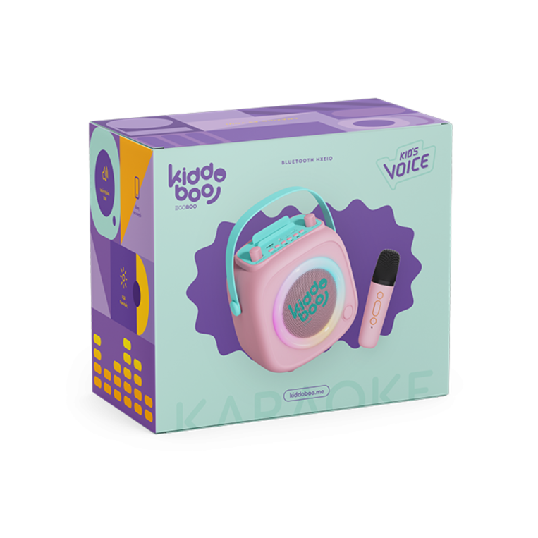 Kiddoboo KidsVoice BT Speaker And Mic Pink - KB23028PNK