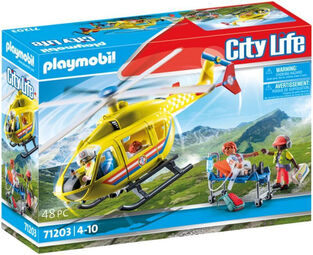 Playmobil Ελικόπτερο Πρώτων Βοηθειών - 71203