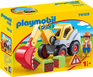 Playmobil 1.2.3 Φορτωτής Εκσκαφέας - 70125