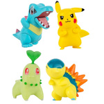 Pokemon Σετ Φιγούρες 4τεμ : Pikachu, Totodile, Chikorita, Cyndaquil 5εκ - PKW2578