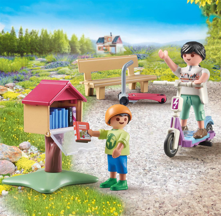 Playmobil My Life Υπαίθρια Ανταλλακτική Βιβλιοθήκη - 71511