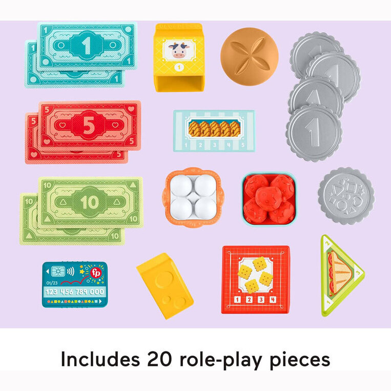 Fisher Price Παίζω & Μαθαίνω Ταμειακή Μηχανή Mε Ήχους - JGW99