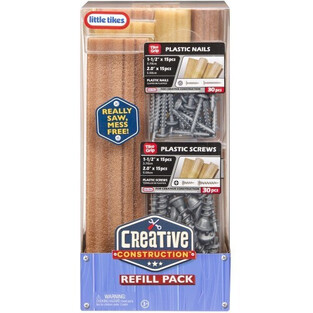 Little Tikes Creative Construction Σετ Υλικών (Ξύλο-Καρφιά-Βίδες) - 643927EUC
