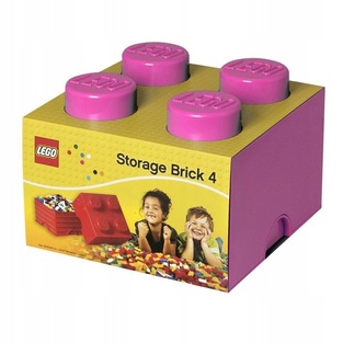 Lego Storage Brick 4 Dark Pink - 299048