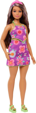 Barbie Fashionistas Doll In Floral Halter Dress #244 - JJN57