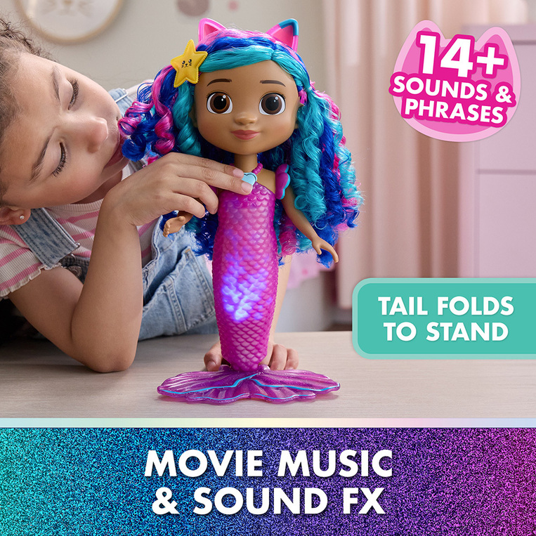 Gabby's Dollhouse - Sing & Shine Mermaid 'Gabby' - 6074338