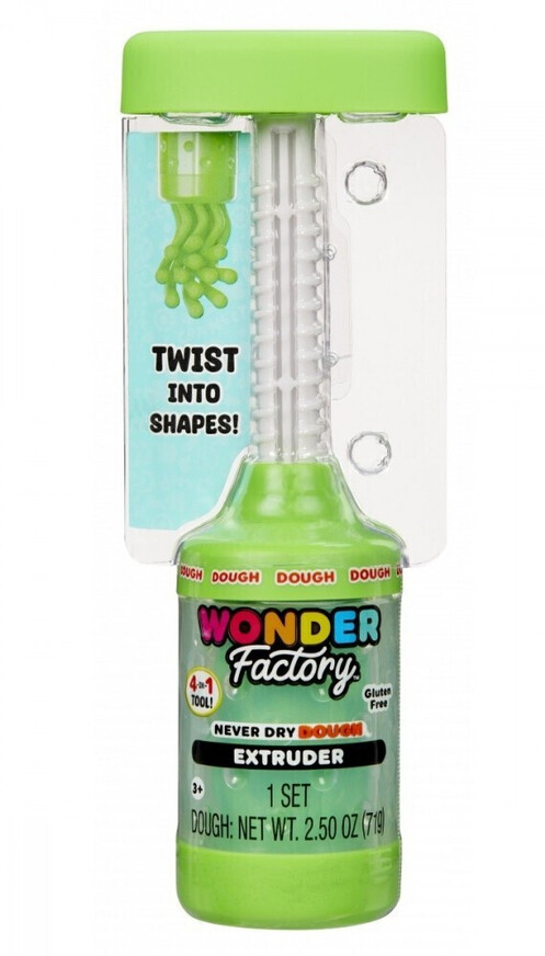 Wonder Factory - Never Dry Dough Extruder Green - 532248EUC