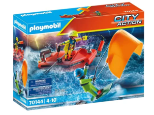 Playmobil City Action Επιχείρηση Διάσωσης Kitesurfers Με Σκάφος - 70144