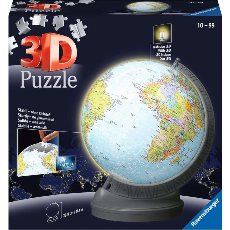 Ravensburger 3D Puzzle Υδρόγειος LED 548τεμ. - 05-11549