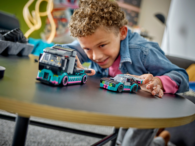 Lego City Race Car & Car Carrier Truck - 60406