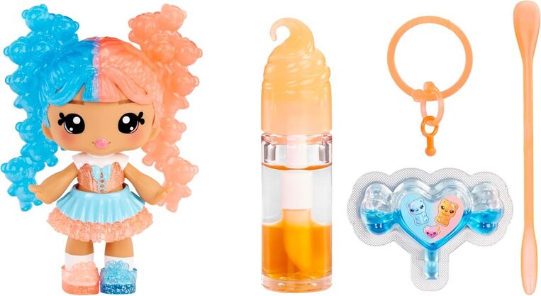Yummiland Lip Gloss Doll: Mystery Color Change - Gwen Gummybear - 546580EUC