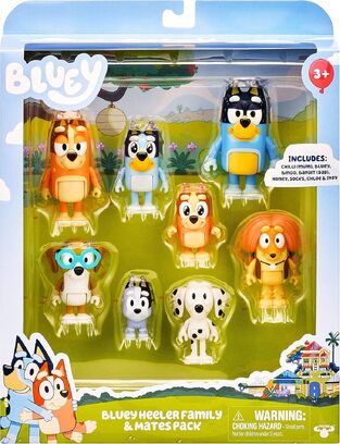 Bluey Heeler Family And Mates 8 Figure Pack - BLUE17199